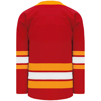  (Athletic Knit H550B Gamewear Hockey Jersey - Calgary Flames - Junior)