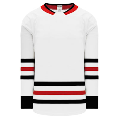  (Athletic Knit H550B Gamewear Hockey Jersey - Chicago Blackhawks - Junior)