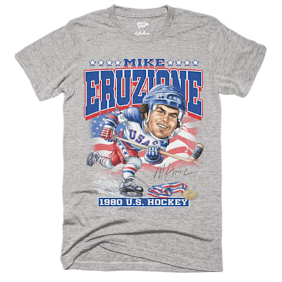  (Streaker Sports 1980 USA Mike Eruzione Caricature Tee - Adult)