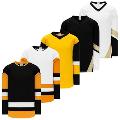  (Athletic Knit H550B Gamewear Hockey Jersey - Pittsburgh Penguins - Junior)