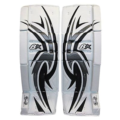 White/Black/Silver (Brians Zero G Goalie Leg Pads '10 Model - Intermediate)