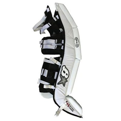 Outside Edge - White/Black/Silver (Brians Zero G Goalie Leg Pads '10 Model - Intermediate)