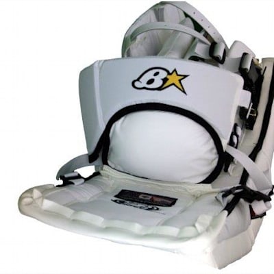 Thigh Padding - White/Black/Silver (Brians Zero G Goalie Leg Pads '10 Model - Intermediate)