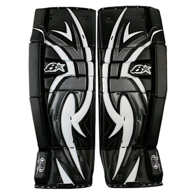 Black/White/Silver (Brians Zero G Goalie Leg Pads '10 Model - Intermediate)