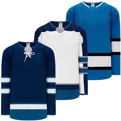  (Athletic Knit H550B Gamewear Hockey Jersey - Winnipeg Jets - Junior)