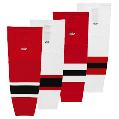  (Athletic Knit HS2100 Gamewear Hockey Socks - New Jersey Devils - Junior)
