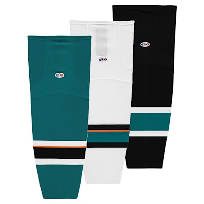  (Athletic Knit HS2100 Gamewear Hockey Socks - San Jose Sharks - Junior)