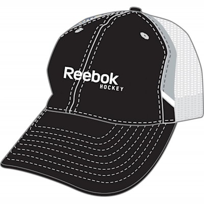 Black/White (Reebok Structured Mesh Back Hat - Senior)