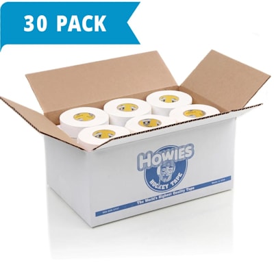 12 Rolls of White Bulk Hockey Tape and Clear 8 4 Howies Hockey Tape 