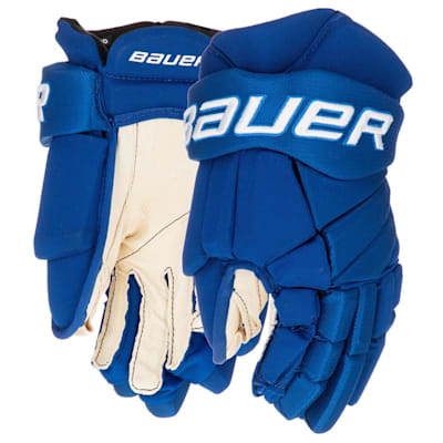 Blue hockey gloves clearance