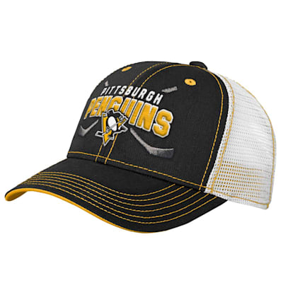  (Outerstuff Core Lockup Meshback Adjustable Hat - Pittsburgh Penguins - Youth)