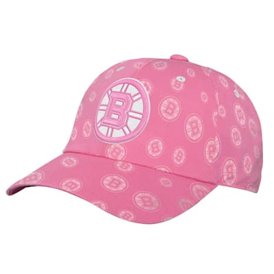  (Outerstuff Pink Fashion Slouch Adjustable Hat - Boston Bruins - Youth)