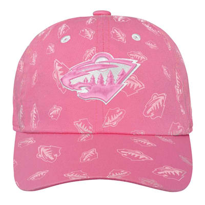  (Outerstuff Pink Fashion Slouch Adjustable Hat - Minnesota Wild - Youth)
