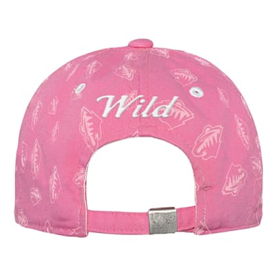  (Outerstuff Pink Fashion Slouch Adjustable Hat - Minnesota Wild - Youth)