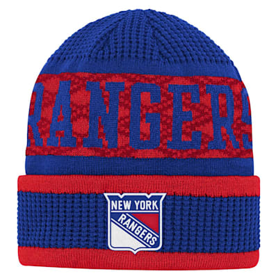  (Outerstuff Puck Pattern Cuffed Knit - New York Rangers - Youth)
