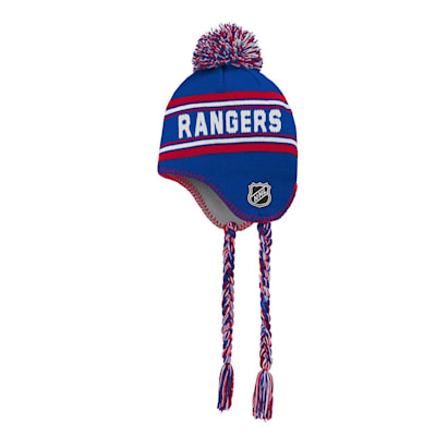  (Outerstuff Jacquard Tassel Knit With Pom - New York Rangers - Youth)