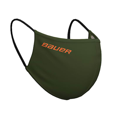  (Bauer Reversible Fabric Face Mask - Green/Camo)