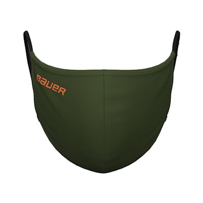  (Bauer Reversible Fabric Face Mask - Green/Camo)