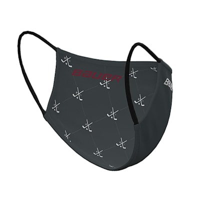  (Bauer Reversible Fabric Face Mask - Charcoal)