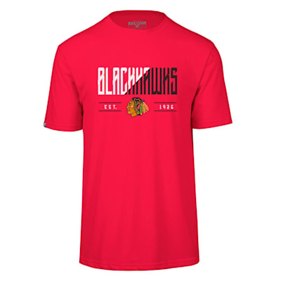  (Levelwear Splitter Richmond Short Sleeve Tee Shirt - Chicago Blackhawks - Adult)