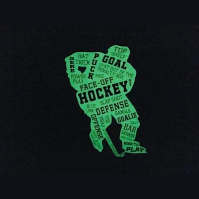  (Painted Pastimes Hockey Player Pillow Case - Glow in the Dark)
