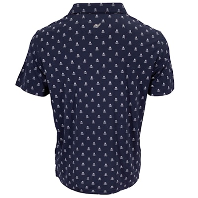  (Pure Hockey Helmet & Sticks Golf Polo - Navy - Adult)