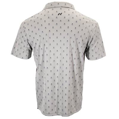  (Pure Hockey Helmet & Sticks Golf Polo - Grey - Adult)