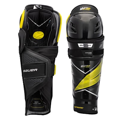 Bauer Supreme Ultrasonic Hockey Shin Guards - Senior | Pure