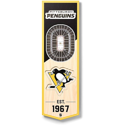  (YouTheFan 3D Stadium Banner 6x19 - Pittsburgh Penguins)