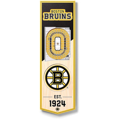  (YouTheFan NHL 3D Stadium Banner 6x19 - Boston Bruins)