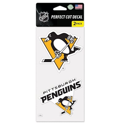  (Wincraft Perfect Cut Decal 2PK - Pittsburgh Penguins)