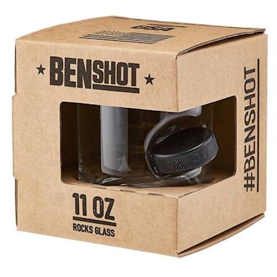  (BenShot Hockey Puck Rocks Glass)