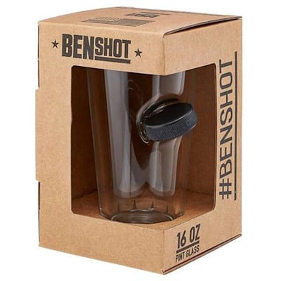  (BenShot Hockey Puck Pint Glass)