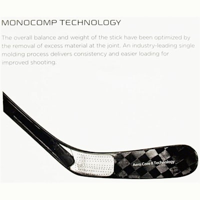 Monocomp technology (Bauer Vapor X:60 LE Composite Stick '10 Model - Senior)