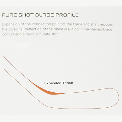 Pure-shot blade profile (Bauer Vapor X:60 LE Composite Stick '10 Model - Senior)