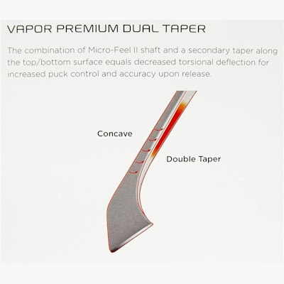 Premium dual taper (Bauer Vapor X:60 LE Composite Stick '10 Model - Senior)