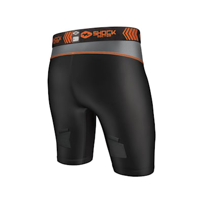 Shock Doctor Compression Shorts w BioFlex Cup Youth Pure