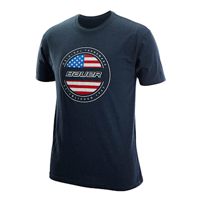  (Bauer USA Flag Tee Shirt - Adult)