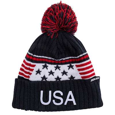 Bauer New Era USA Pom Knit Winter Hat - Youth | Goalie Equipment