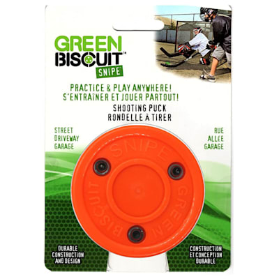 Packaged Shooting Passing Stickhandling Aid Green Biscuit Snipe Training Puck 
