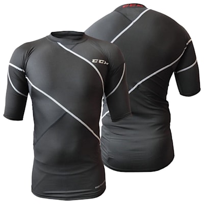  (CCM X-ACT Short Sleeve Compression Right Logo Top - Adult)