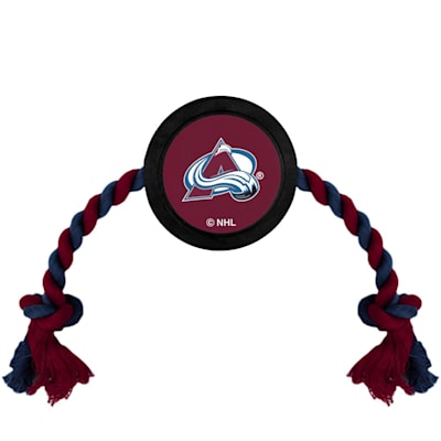  (Pets First Hockey Puck Pet Toy - Colorado Avalanche)