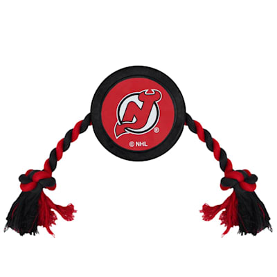  (Pets First Hockey Puck Pet Toy - New Jersey Devils)
