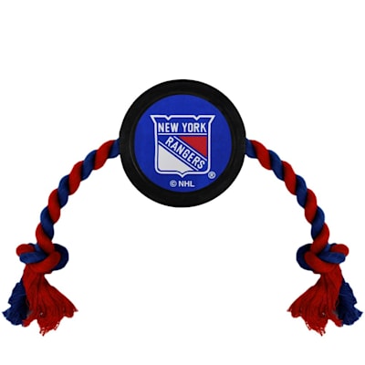 (Hockey Puck Pet Toy - NY Rangers)
