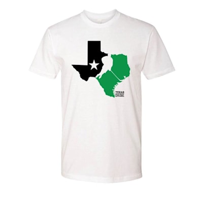  (Texas Hockey Apparel Green & Black Silhouette Logo Tee - Adult)