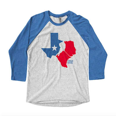  (Texas Hockey Apparel Raglan 3Qtr Sleeve Tee - Adult)
