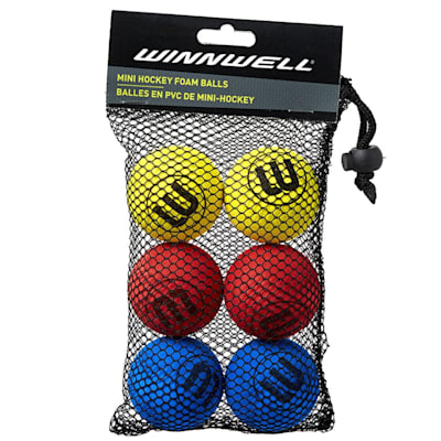  (Winnwell WINNWELL KNEE HOCKEY BALL MULTI - 6PK)