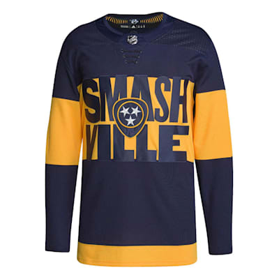 Nashville Predators Adidas Authentic Jersey Road/White