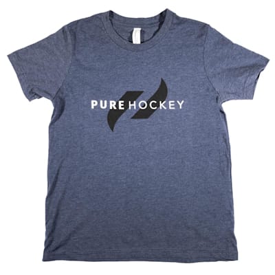  (Pure Hockey Classic Tee 2.0 - Heather Navy - Youth)