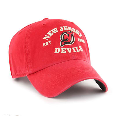 New Jersey Devils '47 Clean Up Logo Adjustable Hat - Red